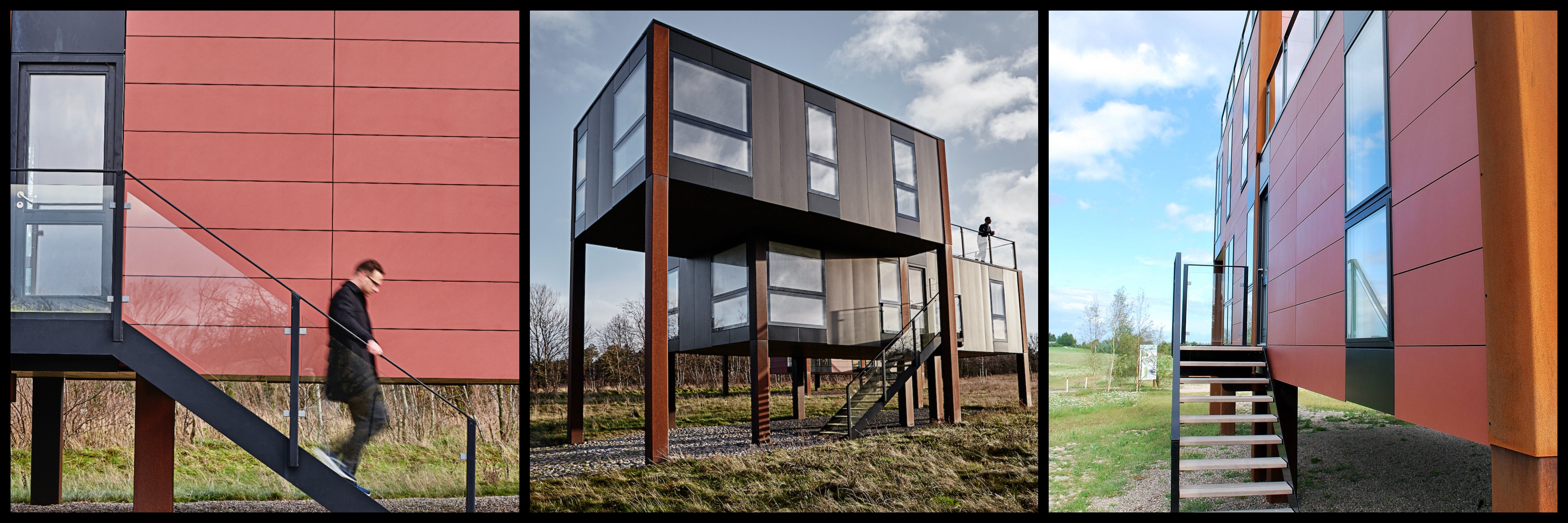 Fatada ventilata realizata cu panouri din fibrociment marca Cembrit, Cladire rezidentiala in Danemarca